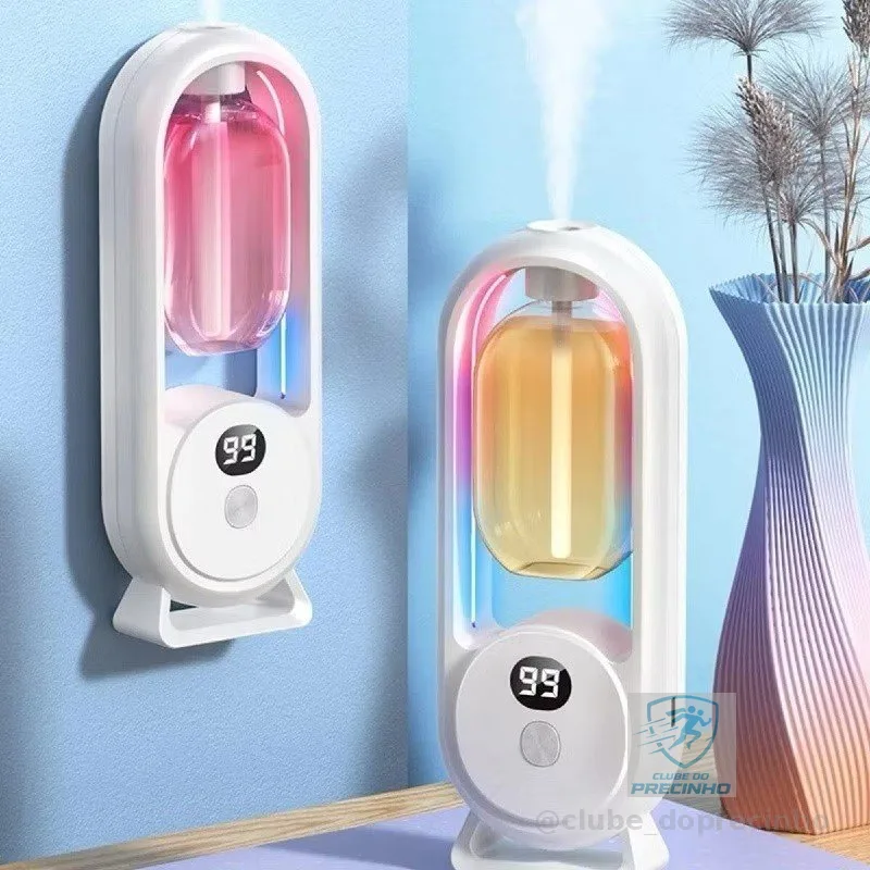 Difusor de Aroma Sem Fio de Parede | Umidificador e Desodorizador de Ambientes