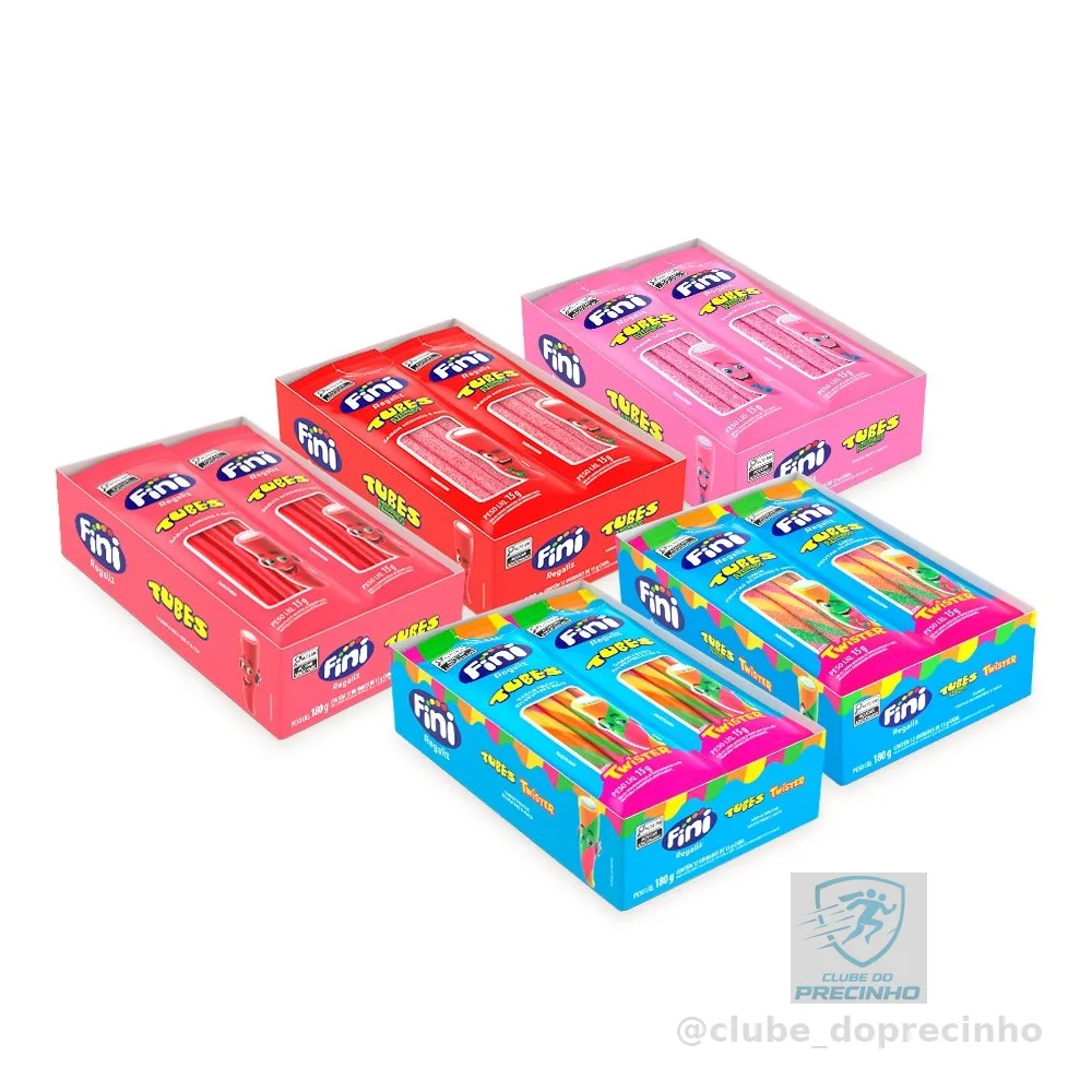 Kit Amo Tubes 60 pacotes de 15g cada - FINI