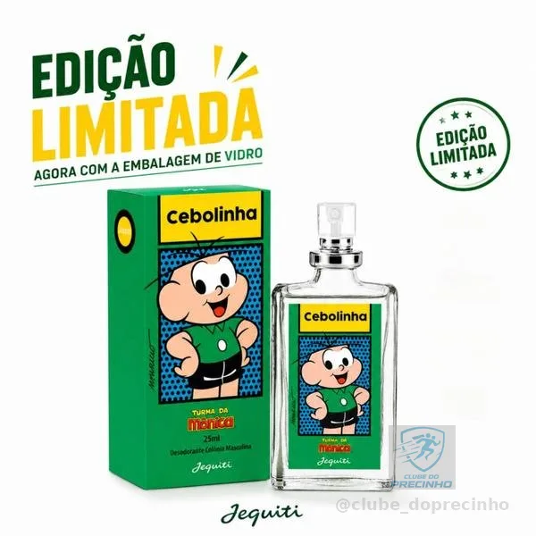 Perfume Cebolinha 25ml Edição Limitada Frasco De Vidro