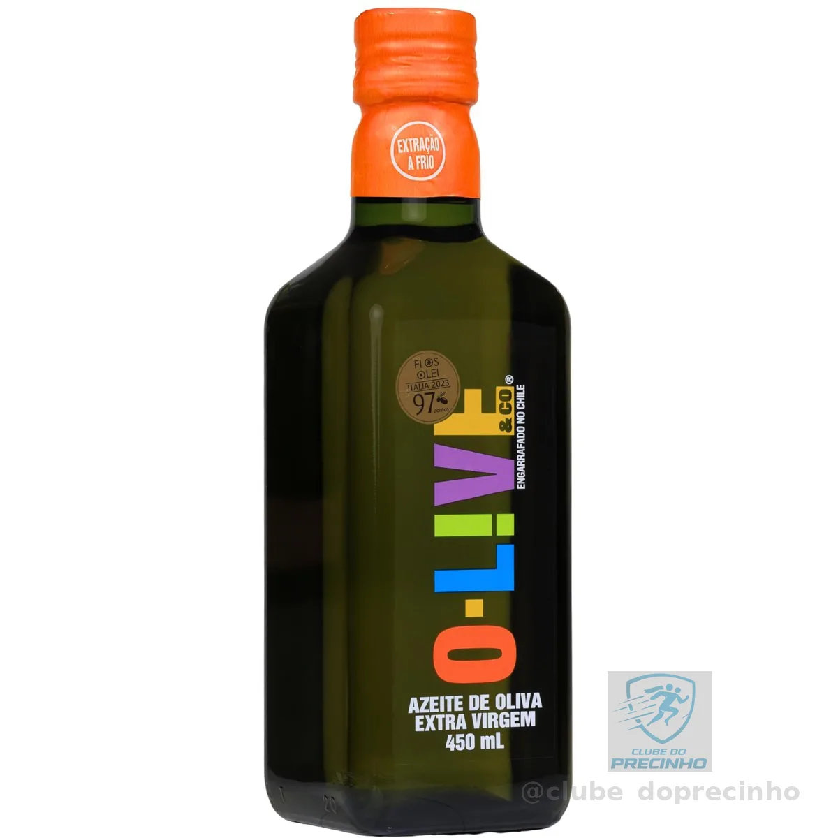 O-LIVE & Co, Azeite de oliva extra virgem, Chileno, vidro, 450ml