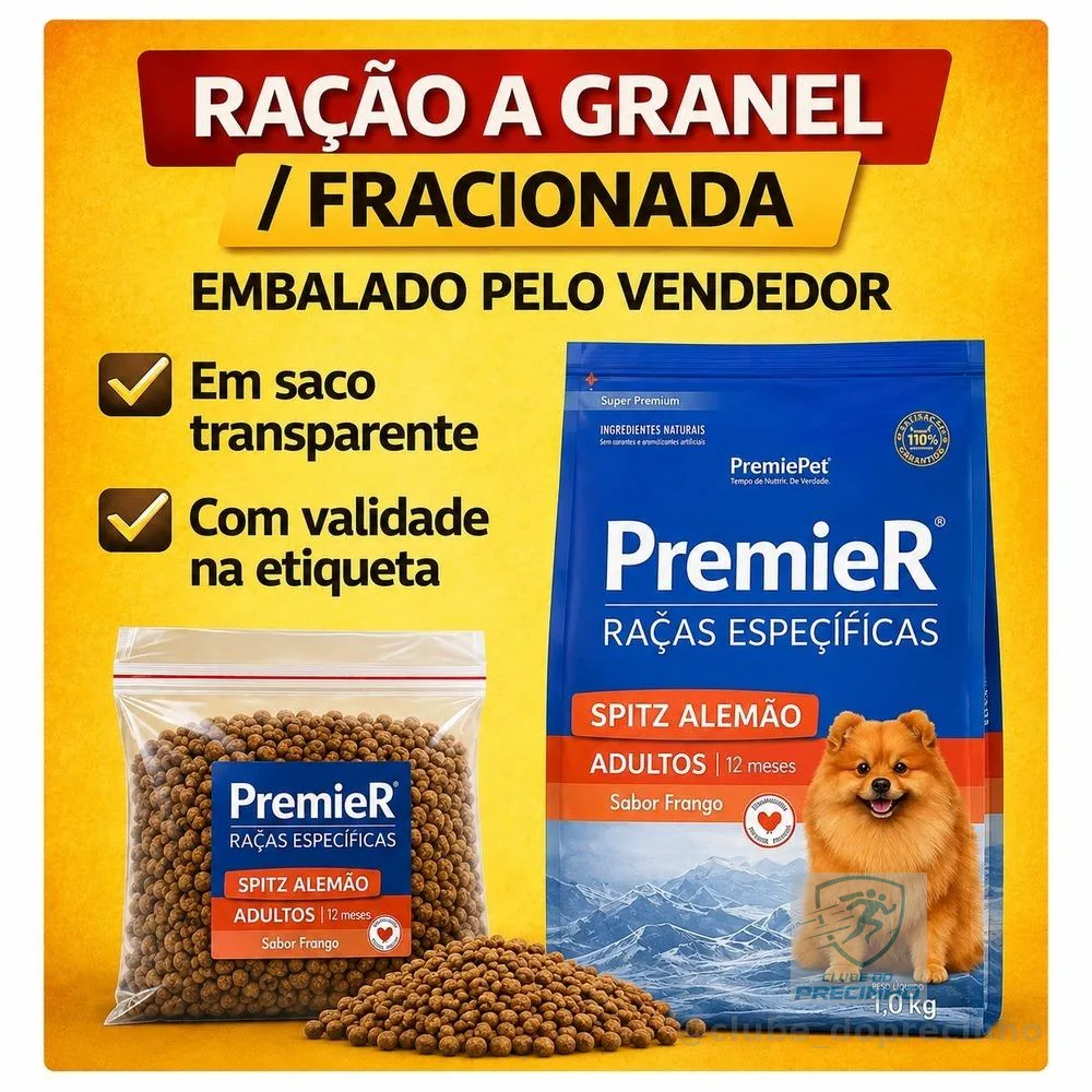 Ração Premier Raças Específicas Cães Adultos Spitz Alemão Frango FRACIONADA/GRANEL