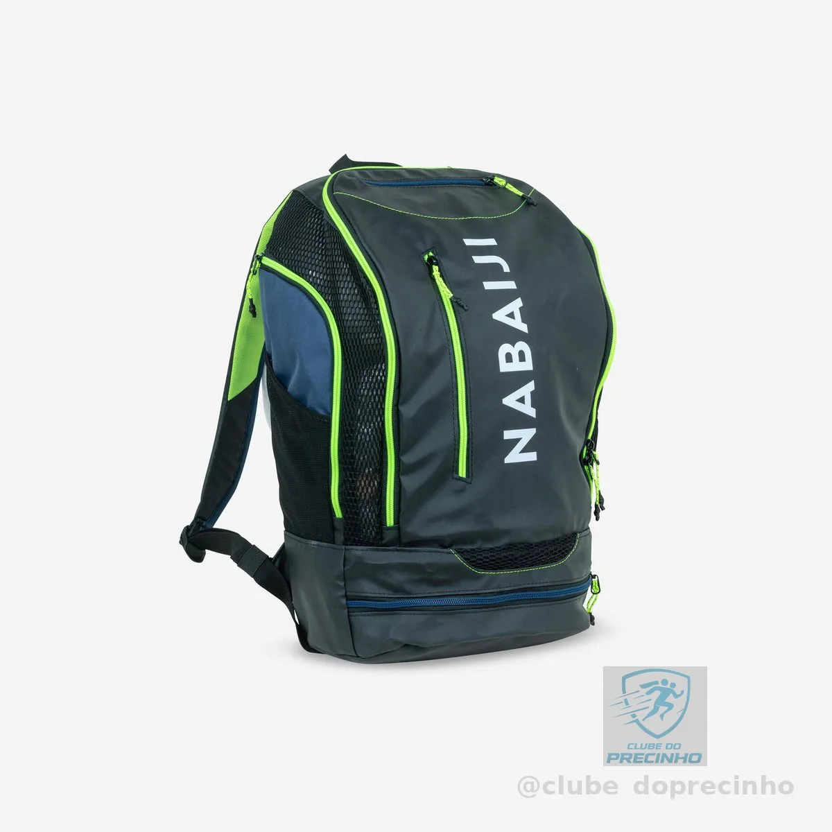 Mochila de Natação 27l Nabaiji Preto e Verde