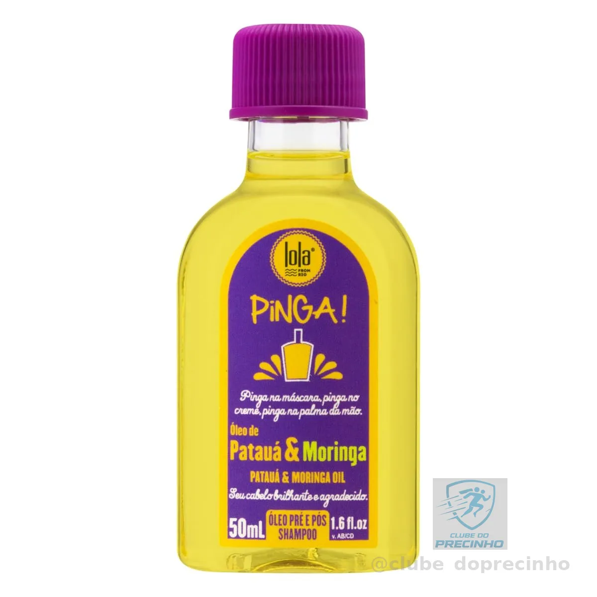 Pinga Patuá e Moringa Óleo 50ml , Lola Cosmetics