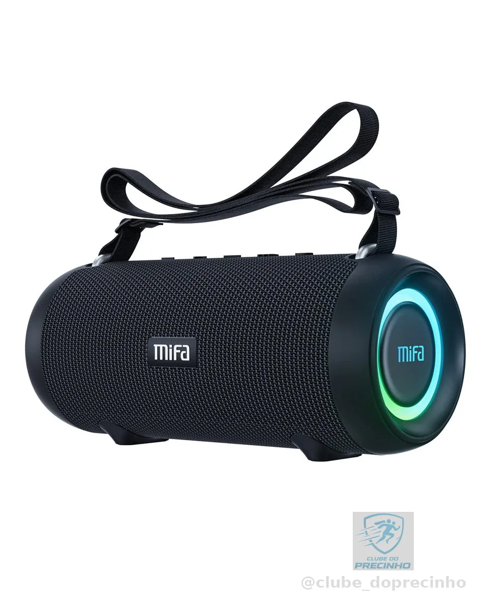 MIFA A90 Caixas de Som Portáteis Bluetooth, Alto-falante Bluetooth portátil IPX7 à prova d'água, 60W Bass, Emparelhamento estéreo sem fio, Mic embutido, Suporte Micro SD, USB, AUX-in, USB-C Charing