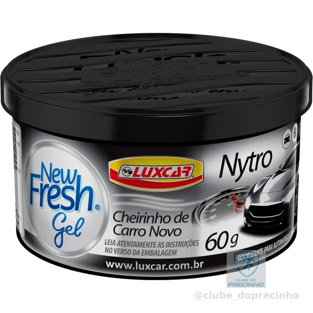 Luxcar New Fresh Gel Carro Novo 60 g – Aromatizante em Gel Automotivo