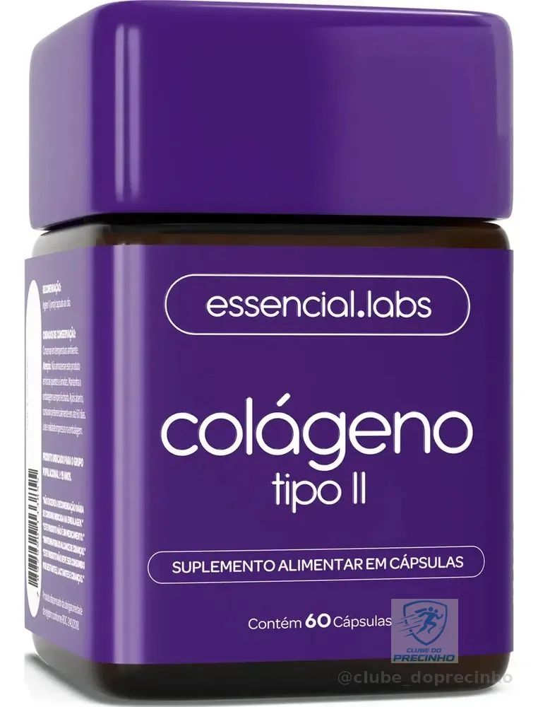 COLÁGENO TIPO 2 com 45mg - Fórmula Exclusiva para a Articulação com Máxima Concentração e Biodisponibilidade - 60 Cápsulas