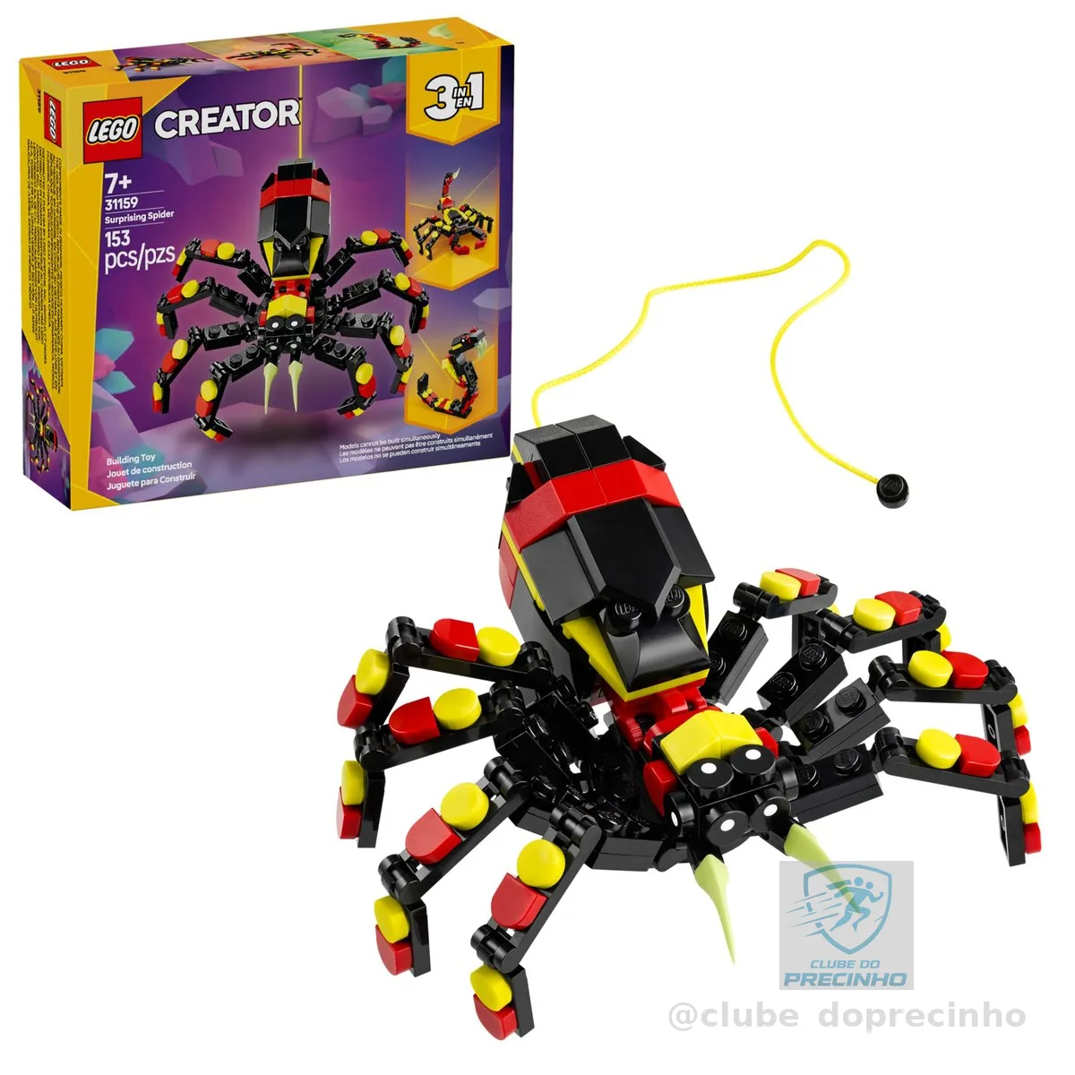 LEGO Creator Animais Selvagens: Aranha Surpreendente 31159