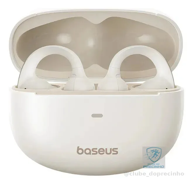 Fones De Ouvido Com Encaixe Baseus Bowie Mc1 Open Ear, Ip57 Cor Branco
