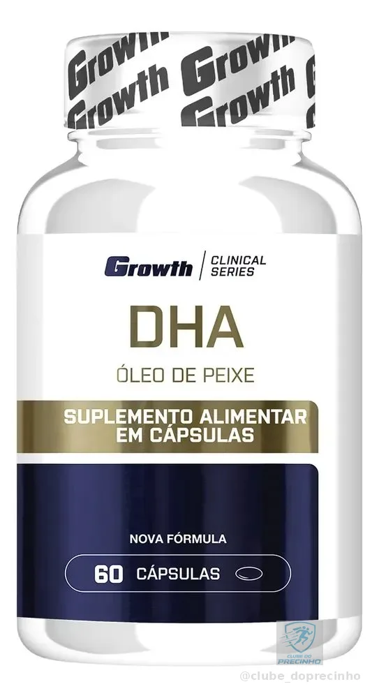 DHA Omega 3 60 caps. Growth Supplements - Sem Sabor