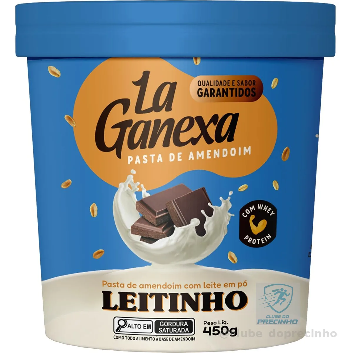 LA GANEXA Pasta De Amendoim Sabor Leitinho 0 450G