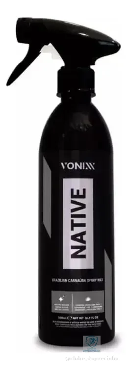 Cera Líquida Carnaúba Spray Vonixx Native Para Carros 500ml