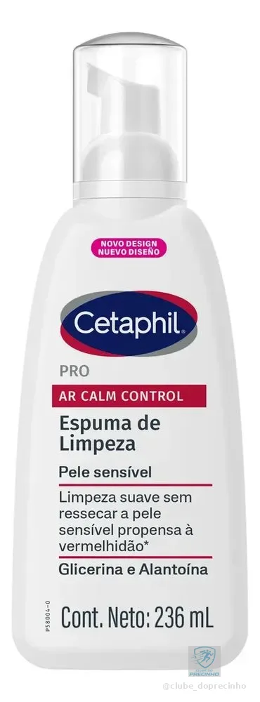Cetaphil Pro AR Calm Control Espuma de Limpeza Facial para Pele Sensível 236ml