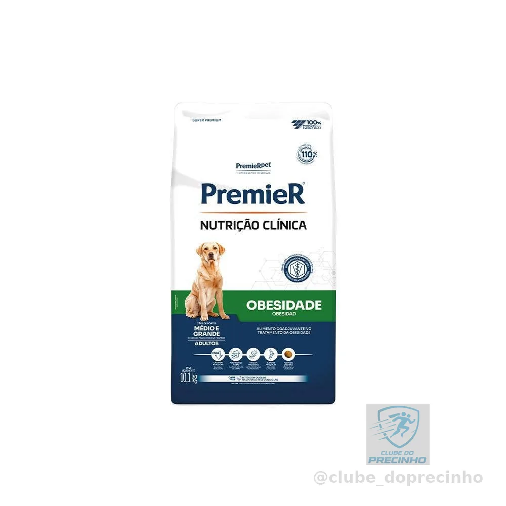 Ração Premier Nutrição Clínica Obesida Cães ad rg 10,1kg