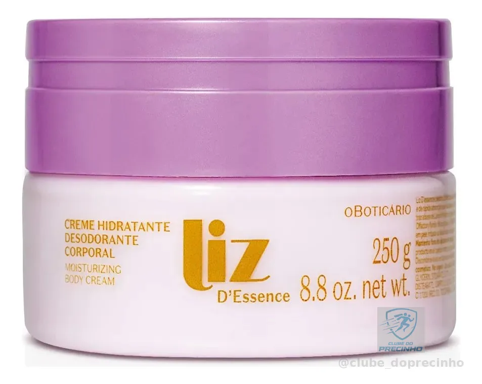 O Boticário Liz Dessence Creme Hidratante Desodorante 250g