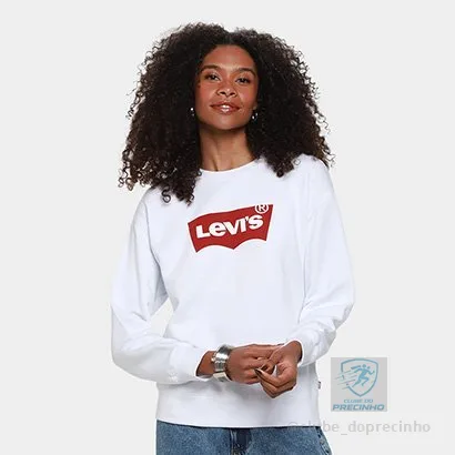 Moletom Levi's Crewneck Fleece Feminino