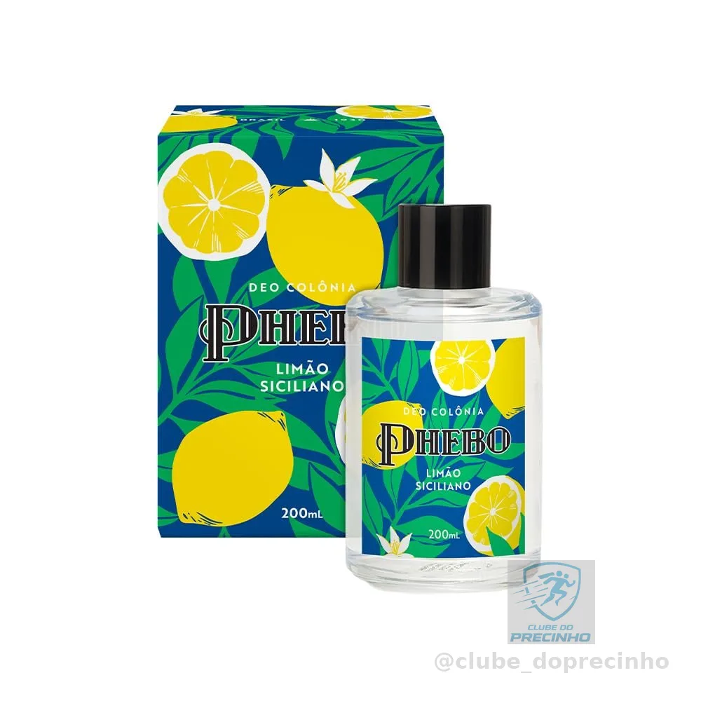 PHEBO - Deo Colônia Limão Siciliano 200ml