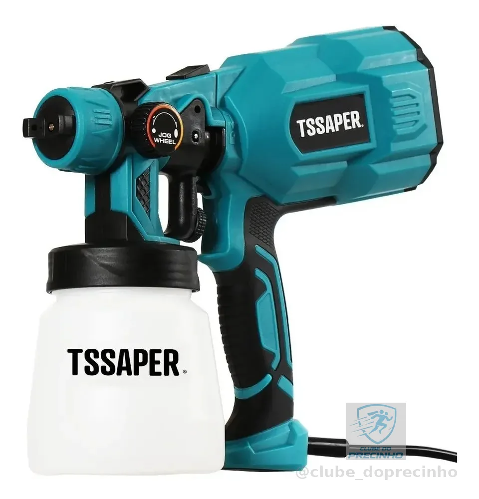 Pistola De Pintura Elétrica Pulverizador Hvlp 550w Com 3 Bicos