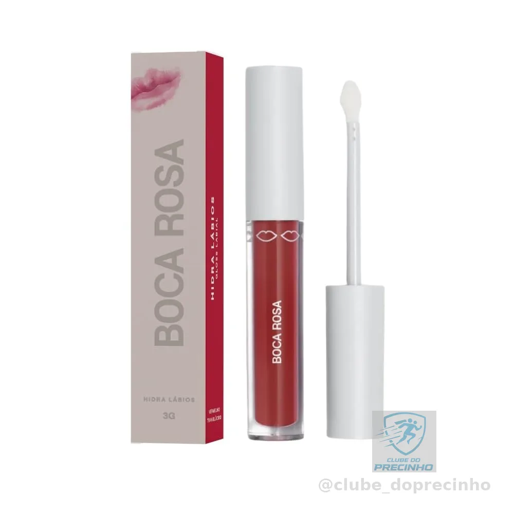 Boca Rosa - Hidra Labios Vermelho Translúcido 3G