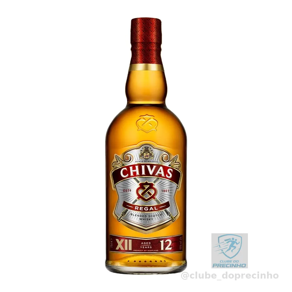 Whisky Chivas Regal 12 anos Blended Escocês - 750 ml