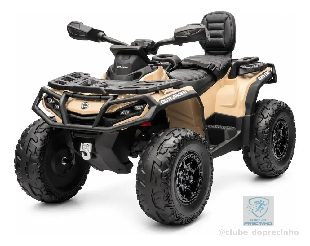 Quadriciclo Elétrico Can-am Outlander 24v 7ah Bluetooth Cáqui