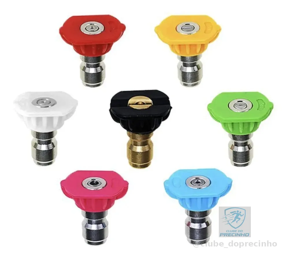Kit 7 Bicos Engate Rápido Lavadora Alta Pressão Karcher Wap