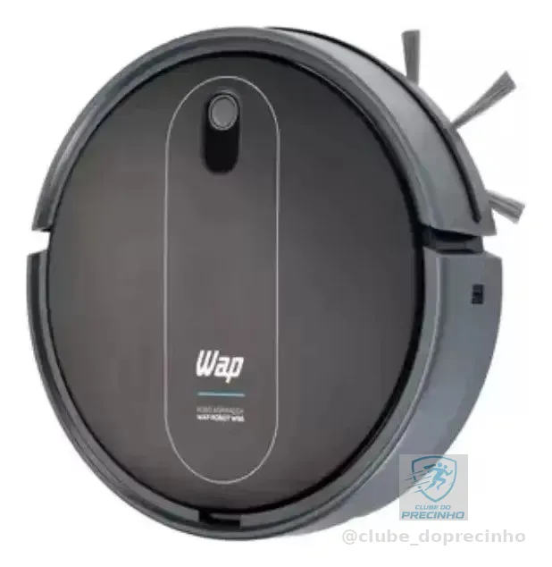 Robô Aspirador Wap W96 30w Super Slim Varre E Aspira Cor Preto