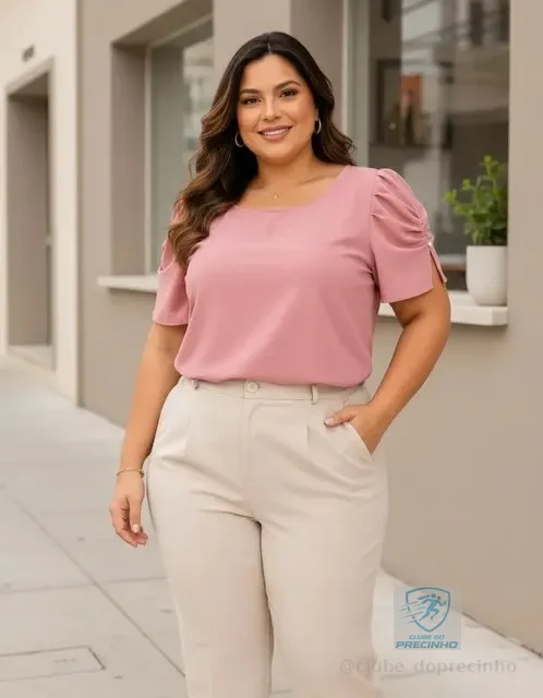 Blusa Feminina Plussize Moda Maior Gg Ao G3