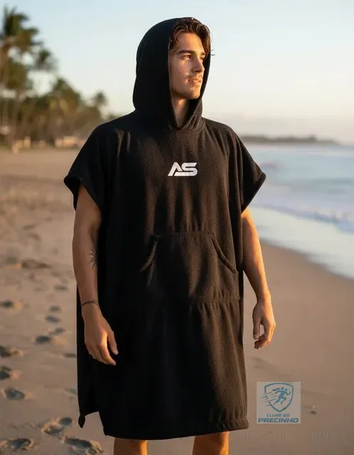 Poncho Toalha Mergulho Surf Natação Troca Fácil Fretegrátis