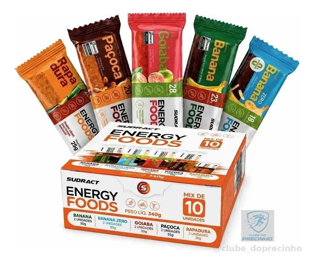 Energy Foods Sudract Caixa Mista Mix De Sabores C/ 10 Unid Caixa Mista