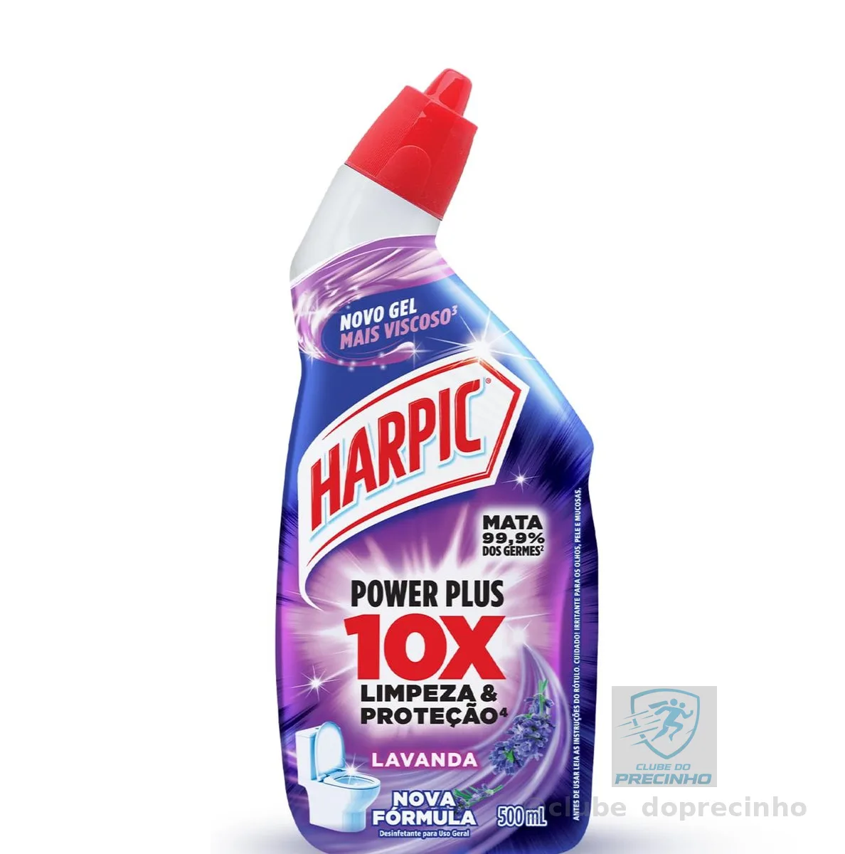Harpic Power Plus Desinfetante e Desodorizador Sanitário em Gel Lavanda 500ml