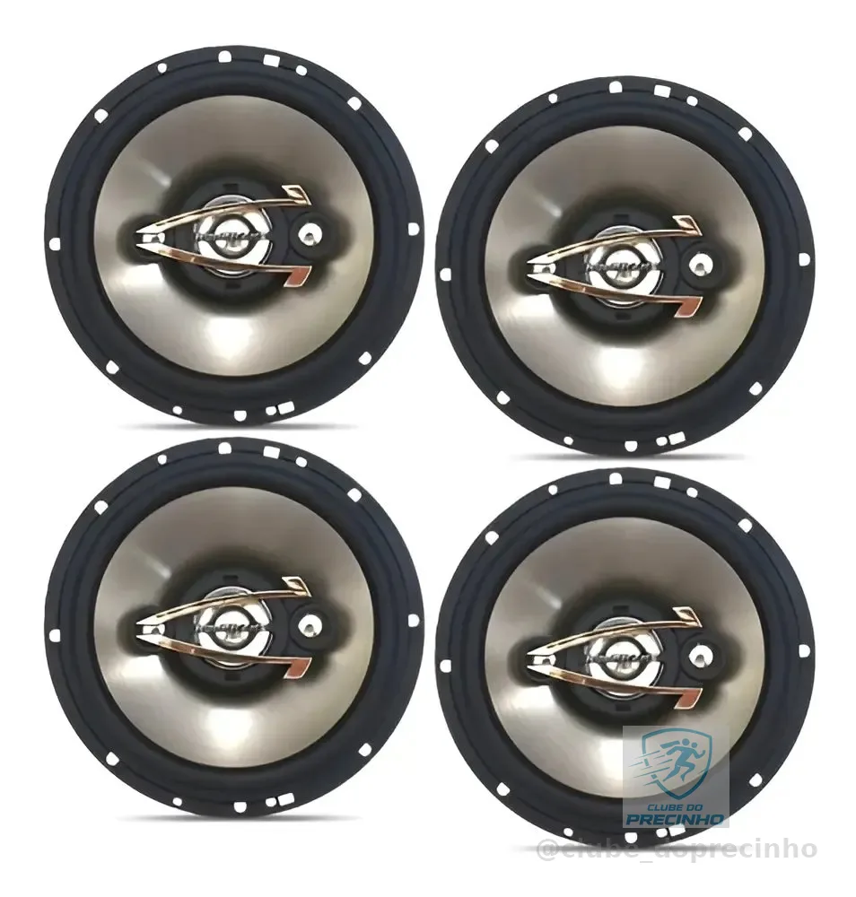 Alto-Falante Quadriaxial 6" Hurricane QR6 80W RMS Carro