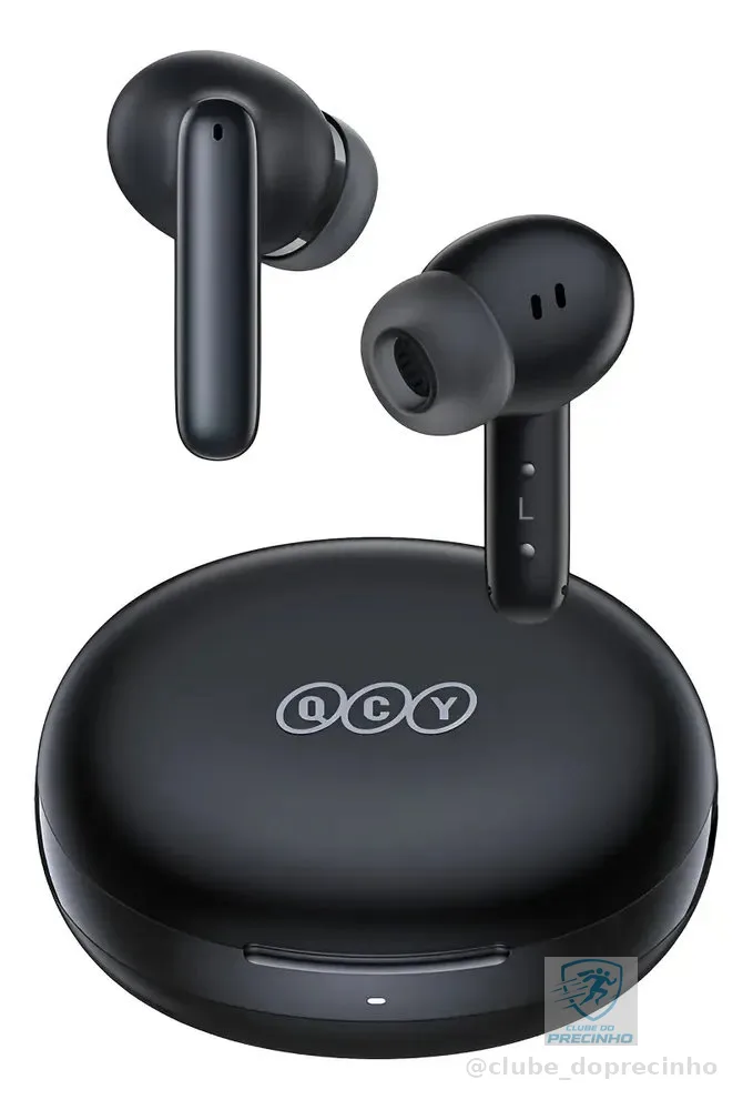 Fone Qcy T13 Anc 2 Bluetooth 5.3 Cancelamento De Ruído Ativo Cor Preto
