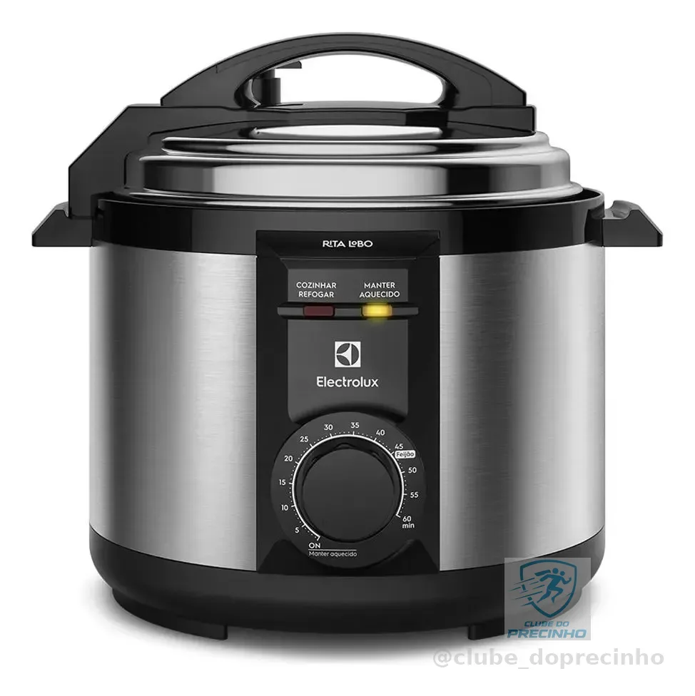 Panela Elétrica De Pressão Pce20 Inox 5 Litros Electrolux Frequência 60 Hz Cor Inox e Preto
