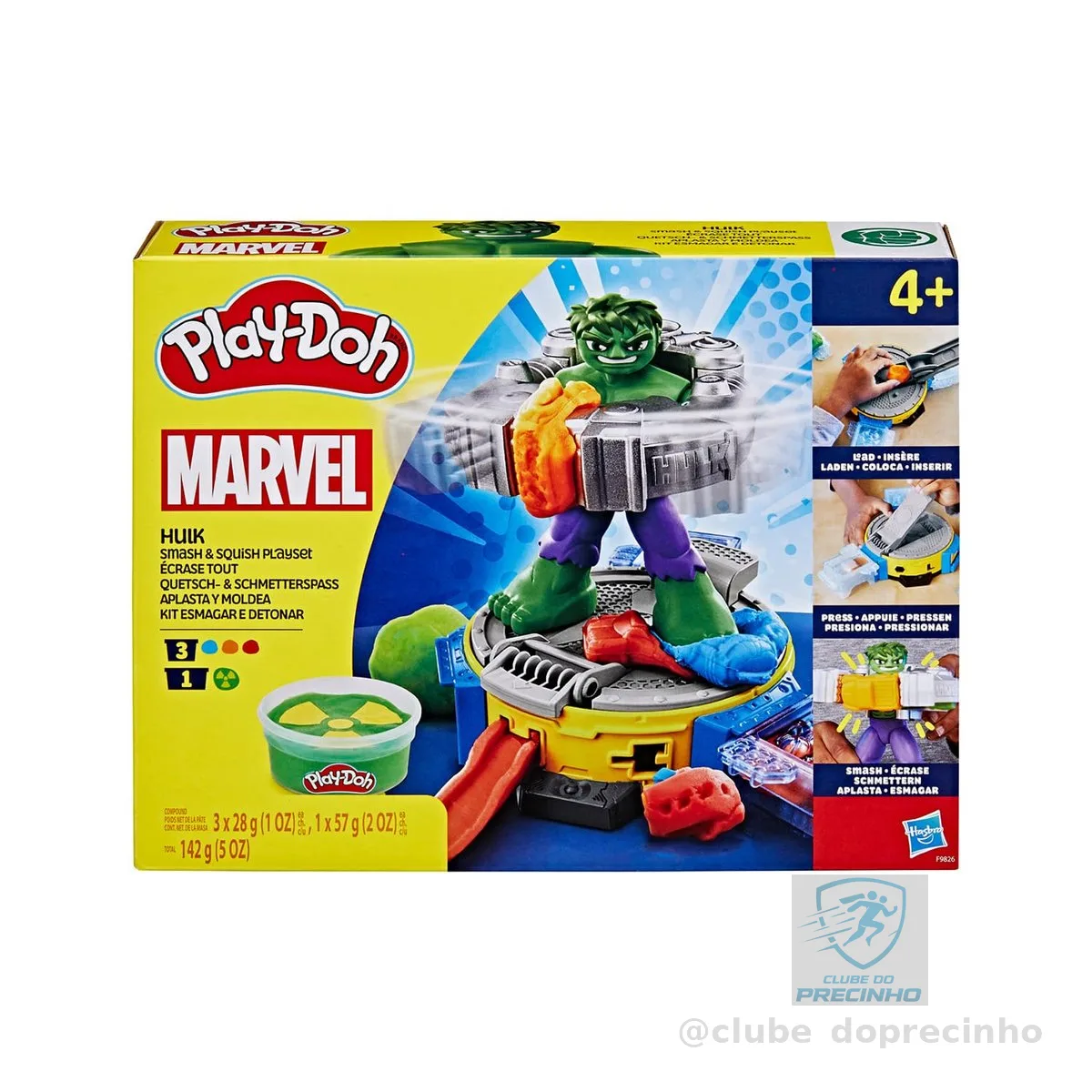 Play-Doh Marvel Hulk Kit Esmagar e Detonar