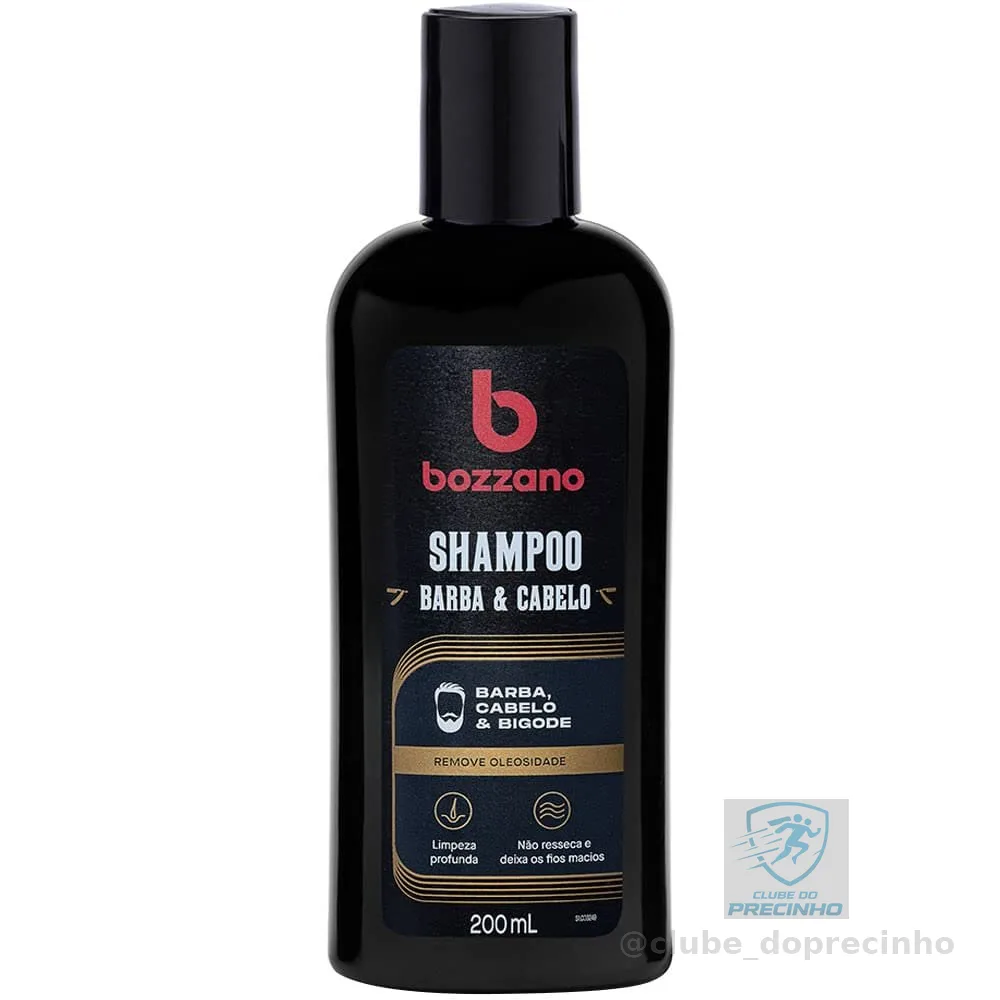 Bozzano Shampoo Para Barba Cabelo E Bigode 200Ml