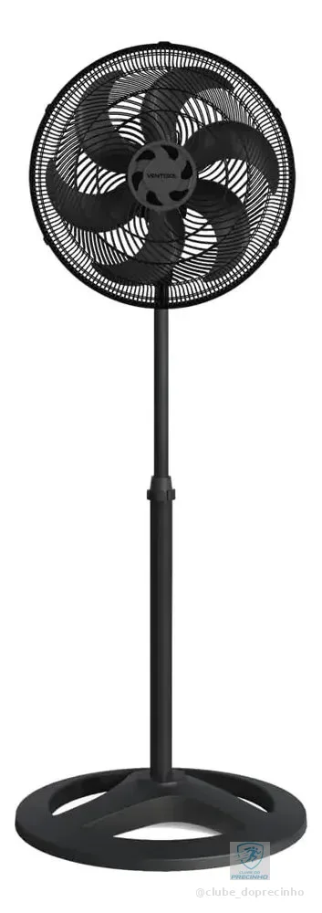 Ventilado De Coluna Turbo 6 Pás 40cm Preto Ventisol Diâmetro 40 Cm Frequência 80 Watts