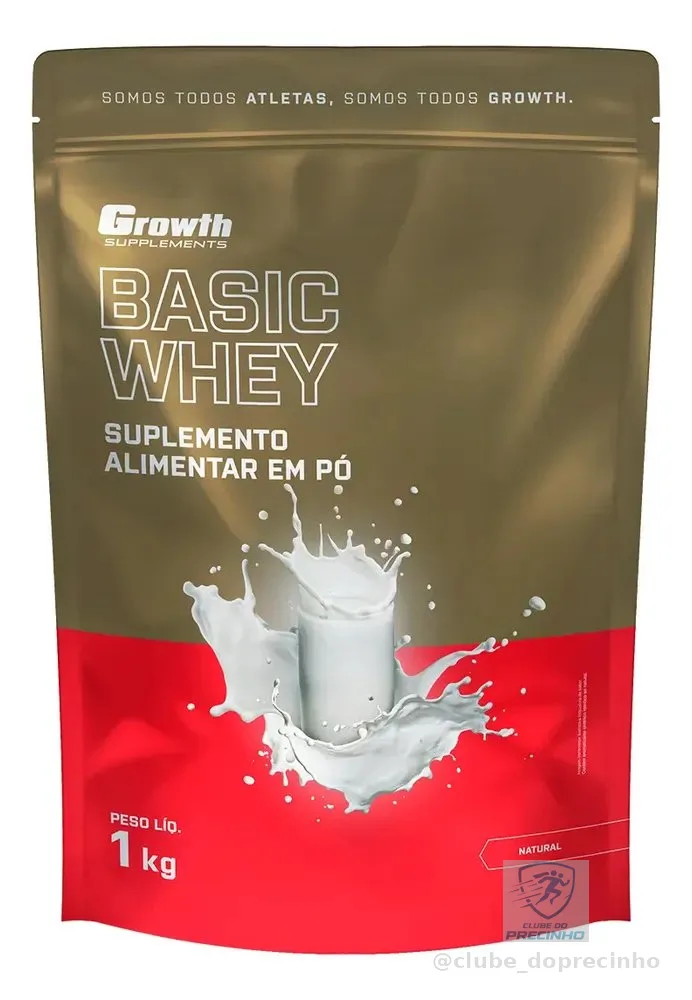 Proteína Growth Supplements Basic Whey em pó sabor Natural x 1kg