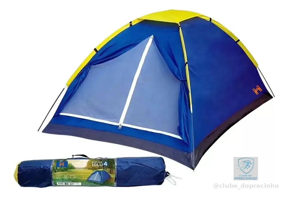 Barraca Iglu Homefy 4 Pessoas 900 g com Mosquiteiro Azul