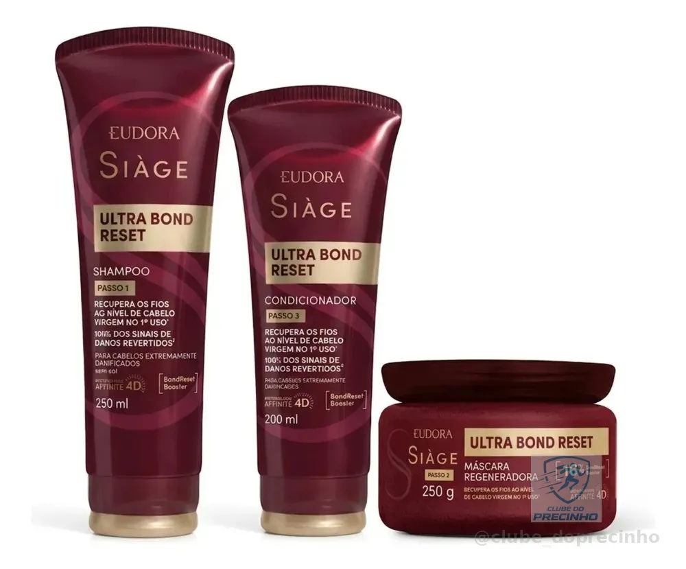 Combo Siàge Ultra Bond Reset (3 Itens)