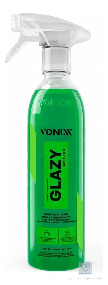 Glazy Anti Fog Vonixx 500ml Spray Antiembaçante Vidros Auto