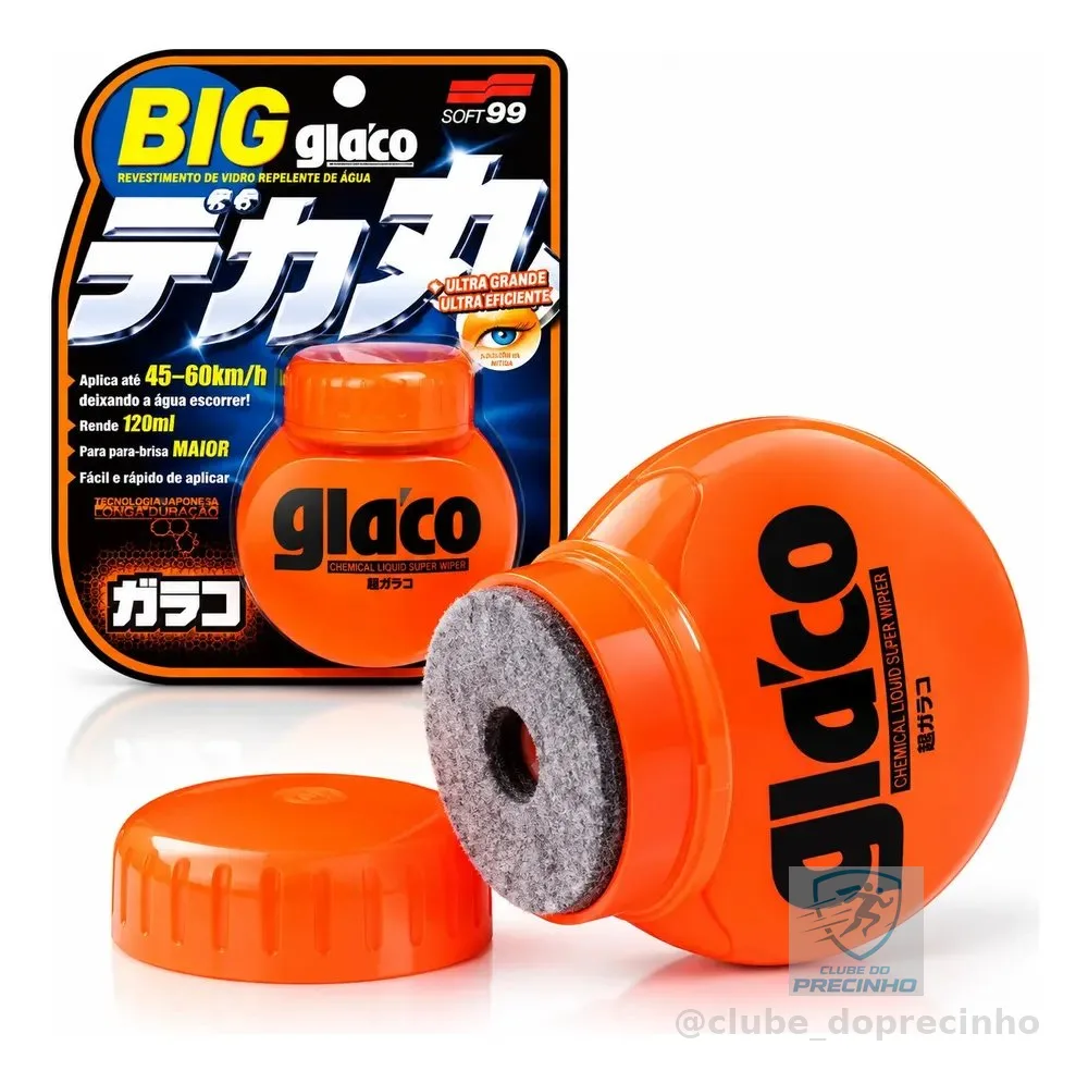 Big Glaco Repelente De Agua Parabrisa Carro Anti Chuva 120ml