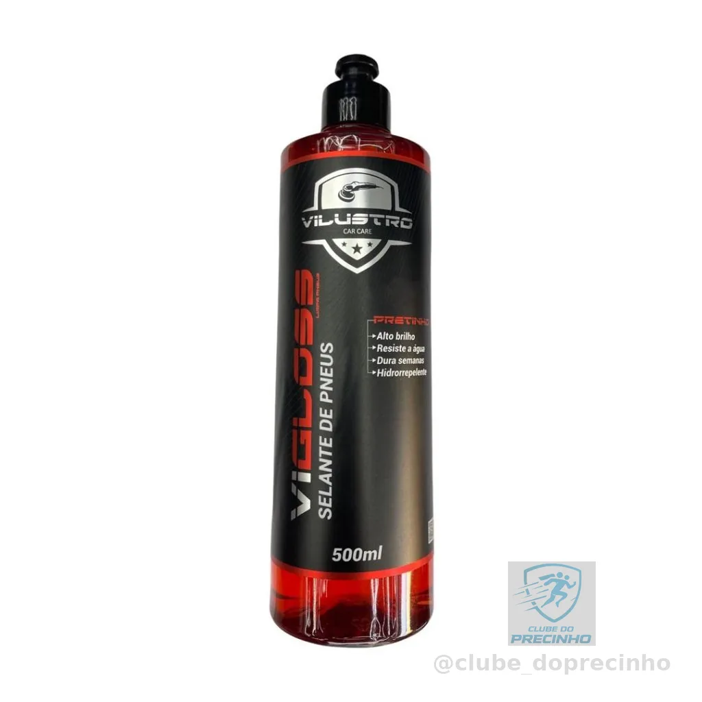 SELANTE PNEU PRETINHO VIGLOSS RESISTE A AGUA - VILUSTRO 500 ML