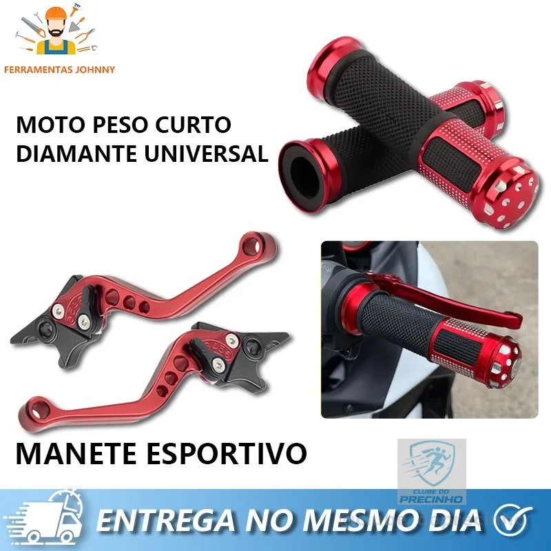 Kit Manopla Diamante +Manete de freio embreagem esportivo a  CG125 CG150 CG160