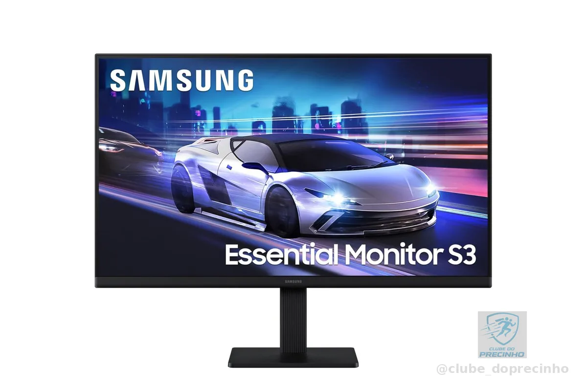 Monitor Gamer Samsung 24" FHD, 120 Hz, HDMI, Preto, S3