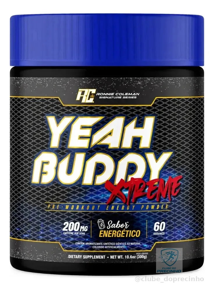 Pré Treino Yeah Buddy Xtreme 300g Sabor Energético 300g Ronnie Coleman