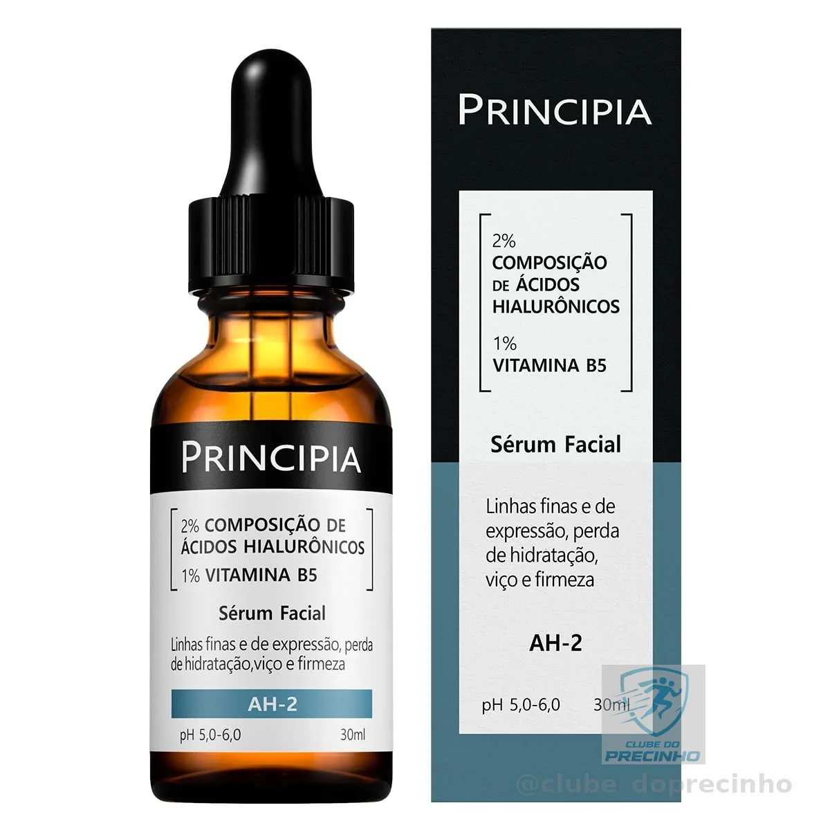 Sérum 2% Ácidos Hialurônicos + Vitamina B5 AH-2- Hidratante Antissinais com 30ml