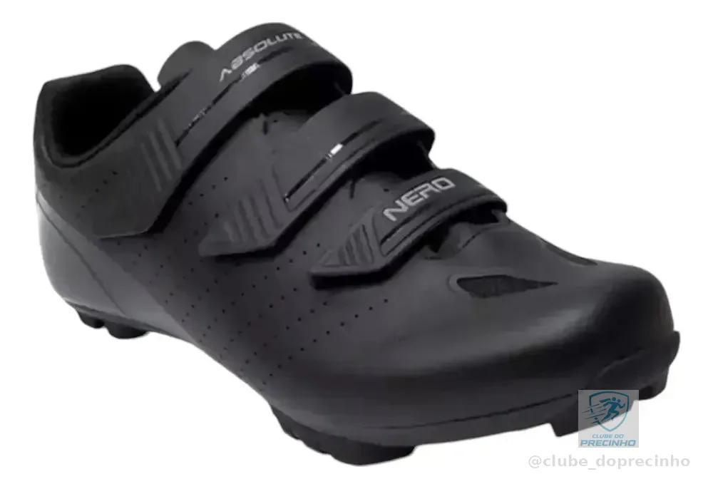 Sapatilha Absolute Mtb Nero 5 Pedal Clip Tamanho 41 Bra Preto Lisa 41 Br