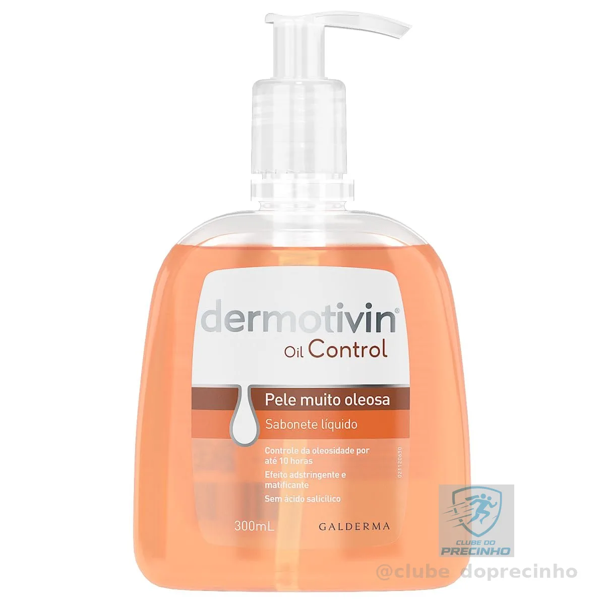 Dermotivin Oil Control Sabonete Liquido Pump 300 Ml, multi-colored