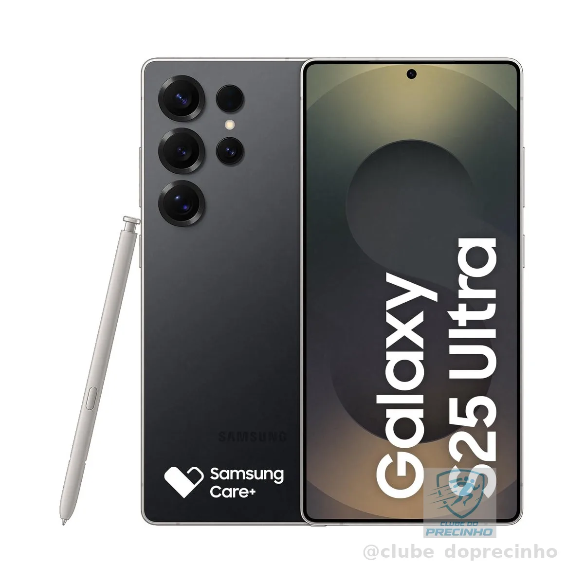 Celular Samsung Galaxy S25 Ultra 5G, 256GB, 12GB RAM, Câmera Quádrupla de 200+50+10+50, Tela Grande de 6.9", Titânio Preto