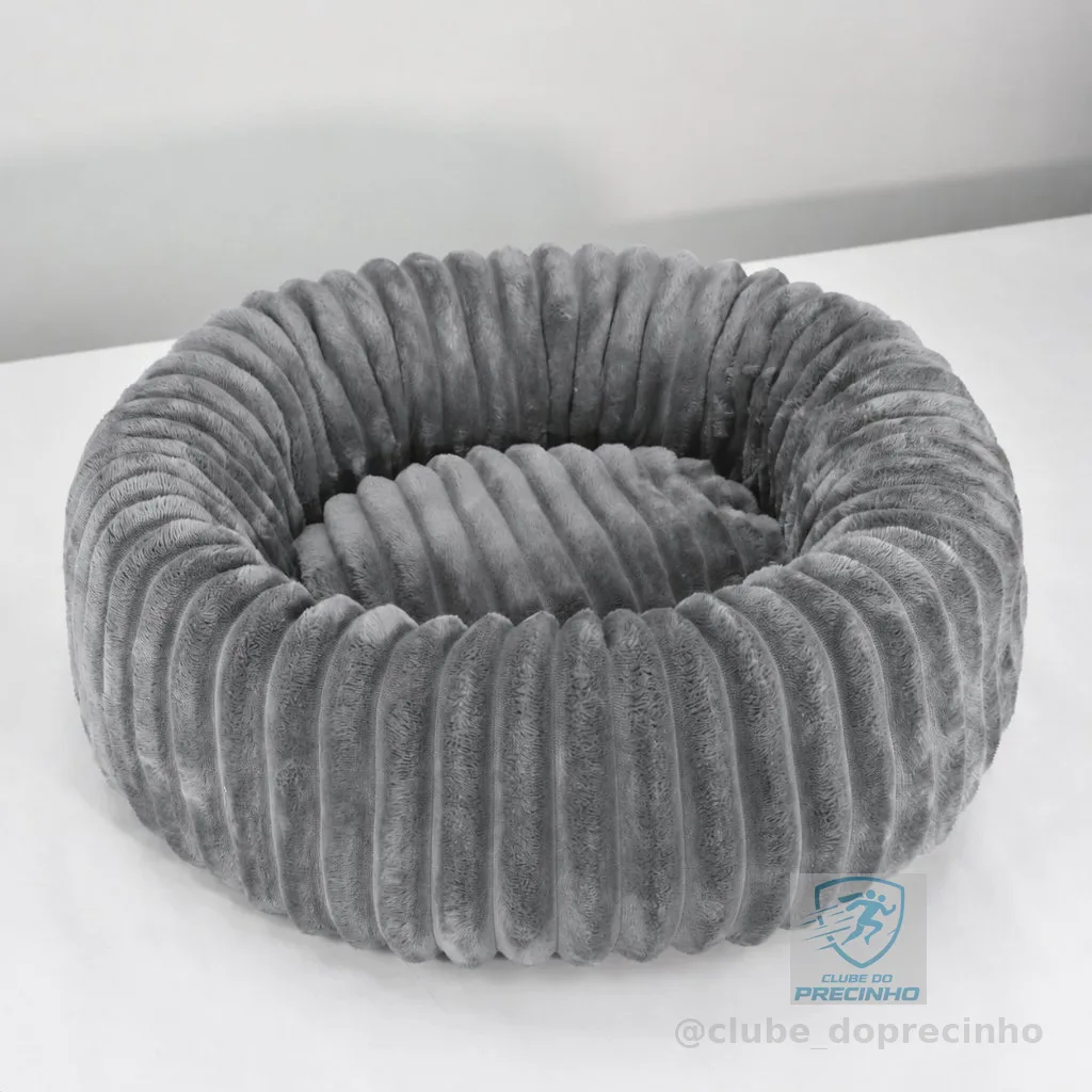 Caminha Pet Pelucia Cachorro Gato Cama Pet Redonda Donunts